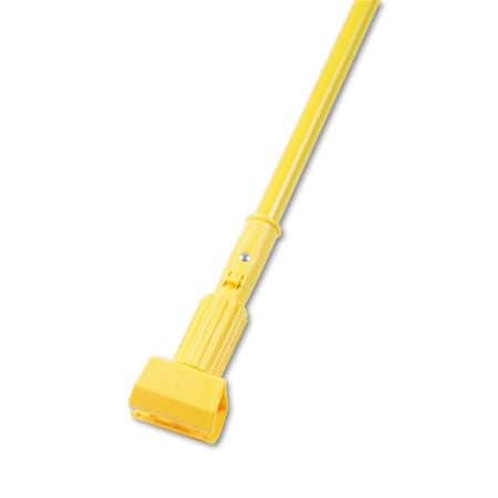 Pinpoint 60 in. Aluminum Handle - Plastic Jaws Mop Handle for 5 in. Wide Mop Heads - Yellow PI3193396